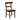 Country dining chair with wooden seat