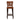 Brown leather bar stool on a white background