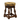 Traditional Low Stool with Button and Piping