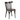 Wooden chair with dark brown finish on a white background