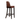 Brown leather bar stool on a white background