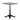 Metal Verona dining table with walnut laminate table top