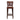 Brown leather bar stool on a white background