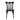 Dark wooden chair on a white background