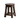 Wooden stool with a round seat on a white background