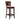 Brown leather bar stool on a white background
