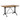 Garda Metal Dining Table with Solid Wood Top