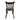 Wooden chair with a dark brown finish on a white background
