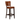 Brown leather bar stool on a white background