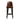 Brown leather bar stool on a white background