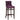 Avon bar chair with a dark walnut stain and purple fabric