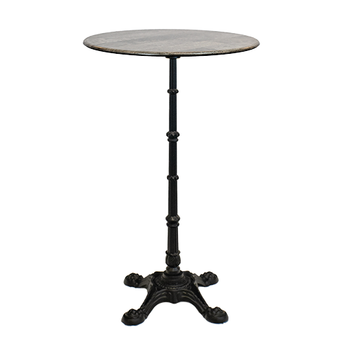 Metal Verona dining table with toscano laminate table top