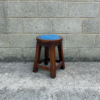 Button Low Bar Stool with Studs