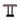 Milan Rectangle Poseur Table with Laminate Top