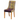 Chair with plaid backrest and purple seat on a white background