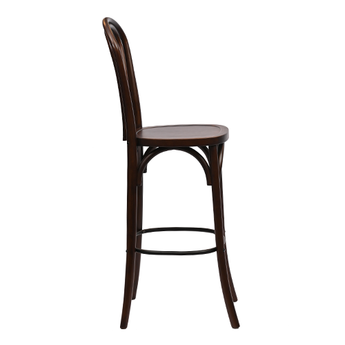 Bentwood Bistro bar chair with a wooden seat