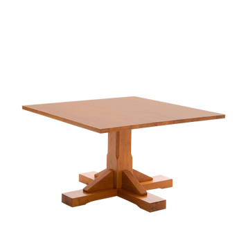 Light brown square coffee table