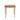 Square wooden table with painted cream legs