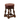 Traditional Low Stool with Button and Piping