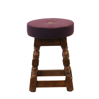 Traditional Low Stool with Button